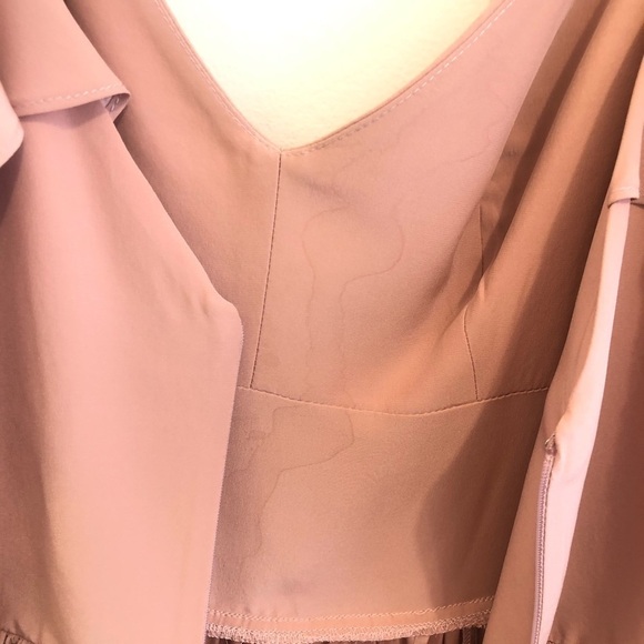Amanda Uprichard Wren Silk Blush Pink Maxi Dress M - Picture 13 of 15